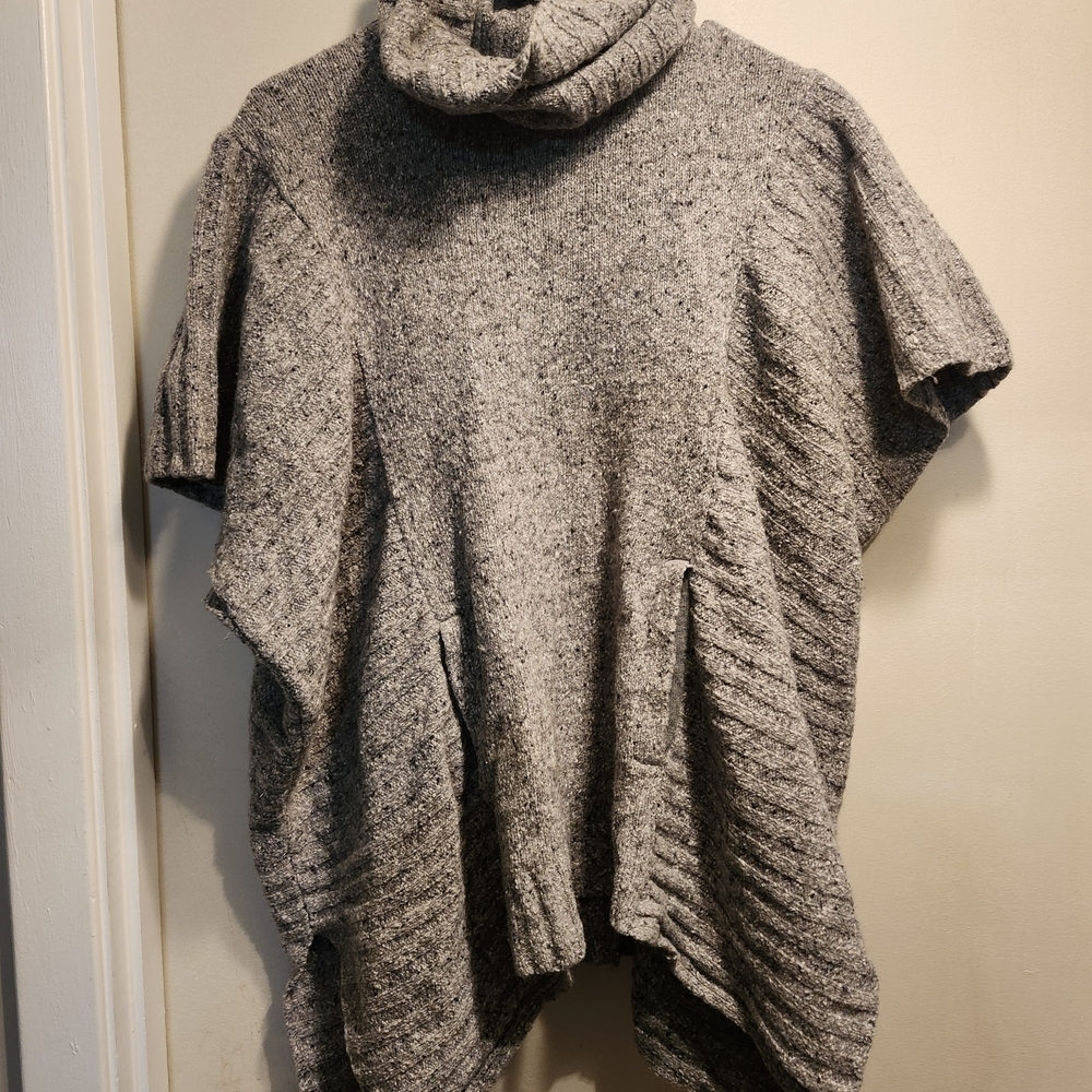 Athleta Gray Cowl Neck Sweater